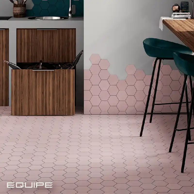 Lage Kosten Tegels Hexagona Rose 11,6x10,1cm Hexagon