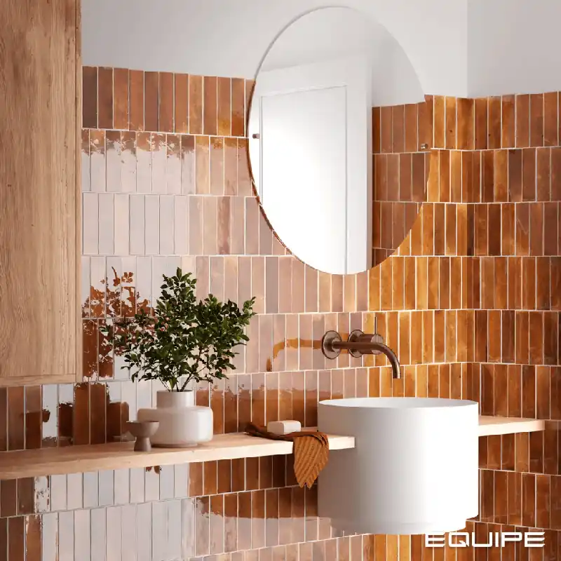 Flitsaanbieding Tegels Honey Burnt Red 6,5x20cm