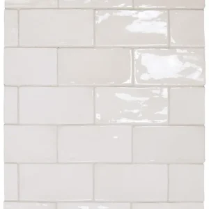 Tegels handvorm Manor White 7,5x15cm Nieuw