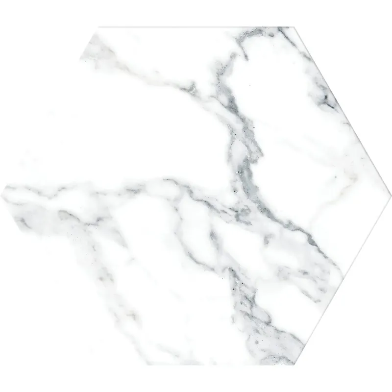 Laatste Versie Tegels marmerlook swan witte hexagon 20x20 cm