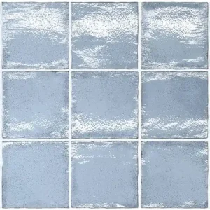 Tegels handvorm Talea Ash Blue 10x10cm Snelle Levering