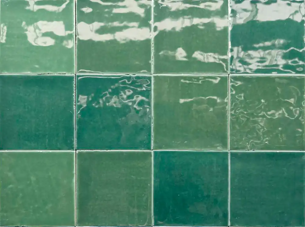 Koop Online Tegels handvorm zellige groen 12x12 cm