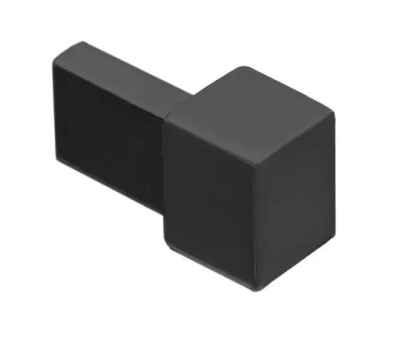 Actieprijs Tegelstrip edp102.18 geborsteld zwart hoekjes (2 stuks) voor tdp10mm