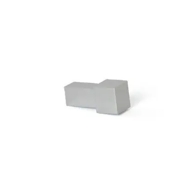Tegelstrip edp120.91 glans zilver hoekjes (4 stuks) voor tdp 12mm Laatste Kans