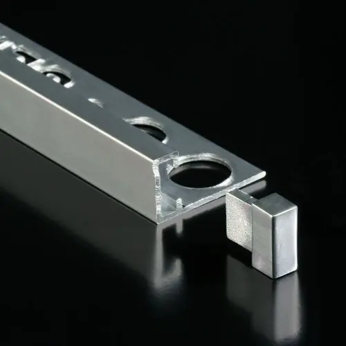 Tegelstrip emg080.91 glans zilver hoekjes (4 stuks) voor tmg 8mm Direct Beschikbaar