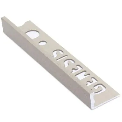 Koopje Tegelstrip esa127.414 aluminium recht - bathstone/beige 2,7m x 12 mm