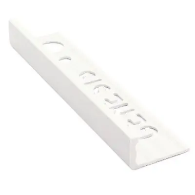 Betrouwbaar Tegelstrip esp100.01 kunststof recht - wit 2,5m x 10mm