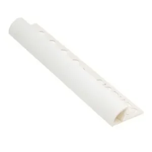 Bestseller Tegelstrip etr128.01 kunststof rond - wit 2,5m x 12mm