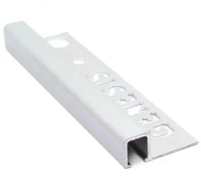 Nu Kopen Tegelstrip tdg124.81 aluminium vierkant - mat zilver 2,5m x 12mm