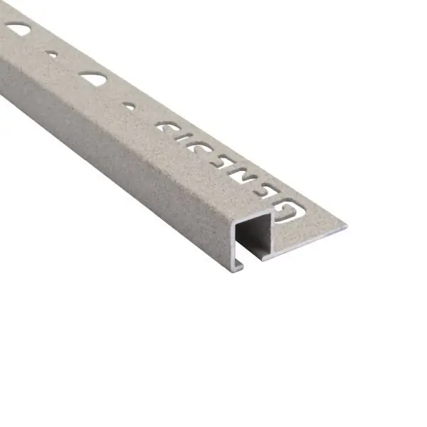 Tegelstrip tdp107.411 aluminium vierkant -granite/grijs 2,7m x 10 mm Koop Online