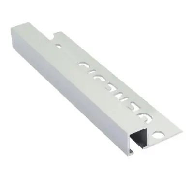 Tegelstrip tdp107.81 aluminium vierkant - mat zilver 2,7m x 10mm Fabrieksprijs