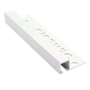 Lage Prijs Tegelstrip tpd107.01 aluminium vierkant - wit 2,7m x 10mm
