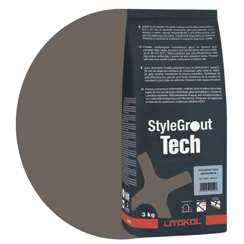 Gereduceerde Prijs Voegmiddel stylegrout tech grey-3 voeg 3 kg