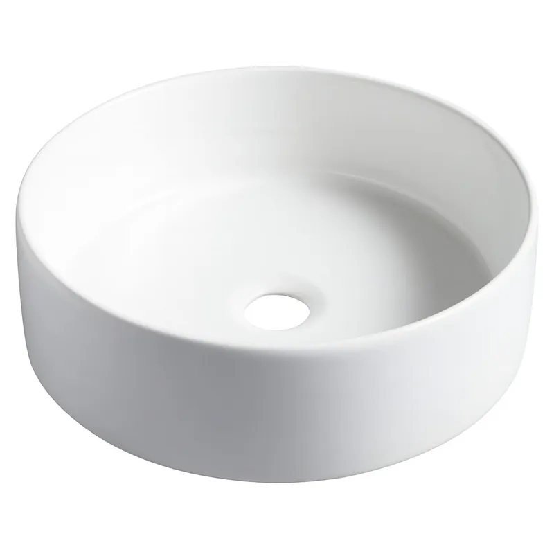 Waskom opbouw keramisch rond 36x36x12 cm wit Shop Nu