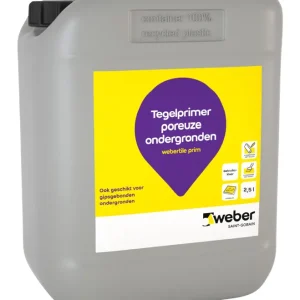 Weekendaanbieding Weber tegelprimer poreuze ondergronden 2,5 L