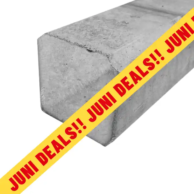 Betonpaal grijs diamantkop 100×100 mm 104 cm Must-Have