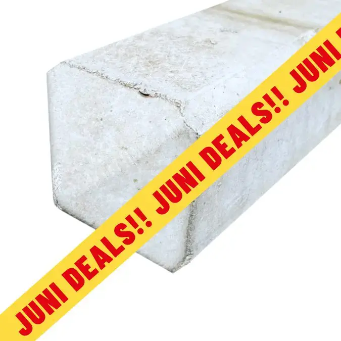 Betonpaal wit diamantkop 100×100 mm 97 cm Beste Prijs