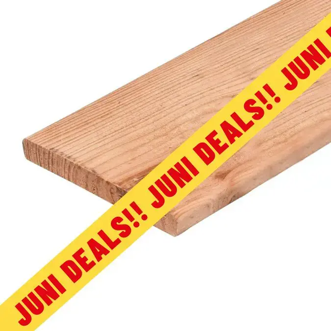 Douglas plank geschaafd 16×140 mm 180 cm Korting