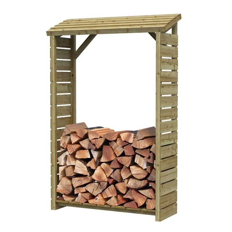 Haardhoutberging geïmpregneerd grenen 181x120x42,5 cm Veilige Betaling
