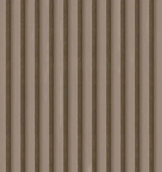 3D akoestisch wandpaneel Suede Taupe 260×60 cm Laatste Kans
