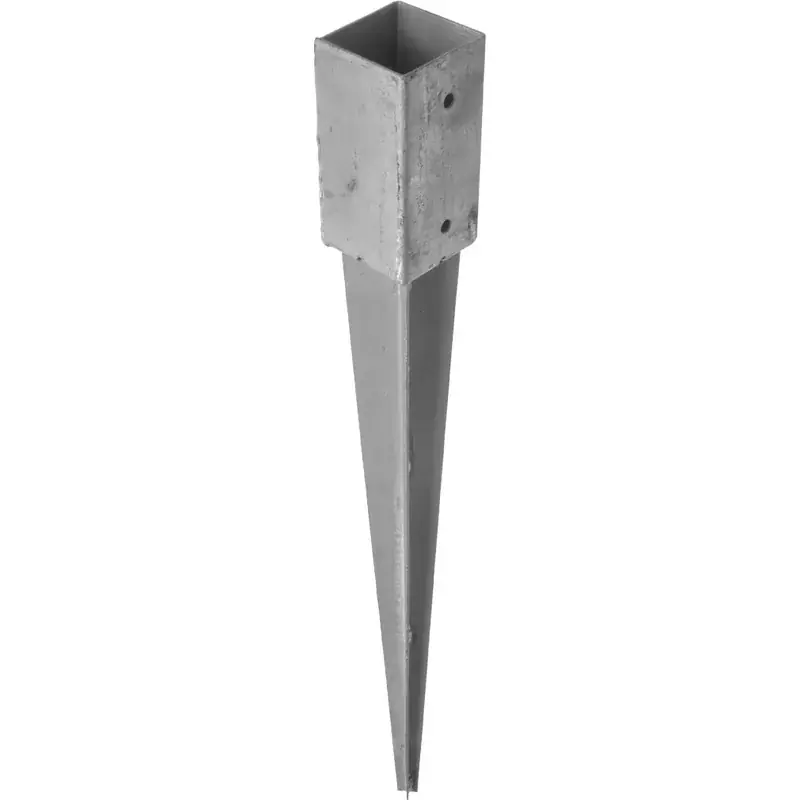 Flitsaanbieding Paalhouder punt gegalvaniseerd 91×91 mm