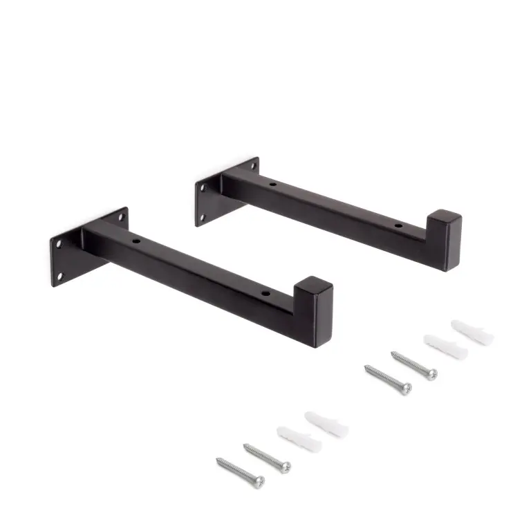Veilige Betaling Plankdrager Sydney zwart (set a 2 stuks)