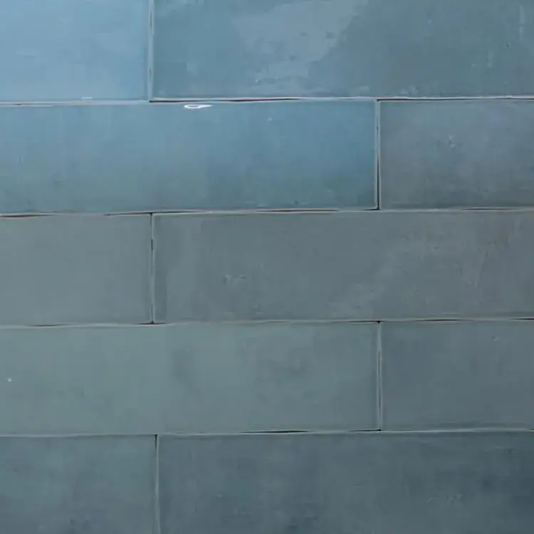 Handvorm Tegels 6,2×25 – Atelier Marokkaanse Zellige Turquiose Blauw Finale Uitverkoop
