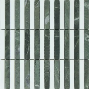Mosaic Kitkat Stripe Green White Seizoensaanbieding