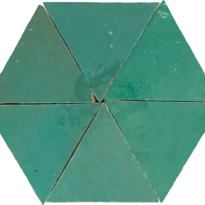 Zellige Vert Turquoise Triangle Laatste Versie