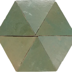 Hete Deal Zellige Vert Gris Triangle