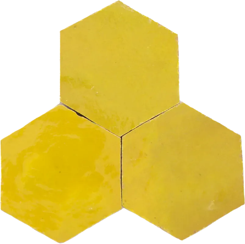 Dagaanbieding Zellige Citron Hexagone