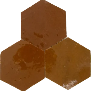 Speciale Aanbieding Zellige Caramel Hexagone
