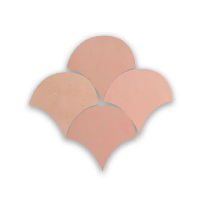 Zellige Rose Doux Poisson Echelles Tijdelijk Beschikbaar