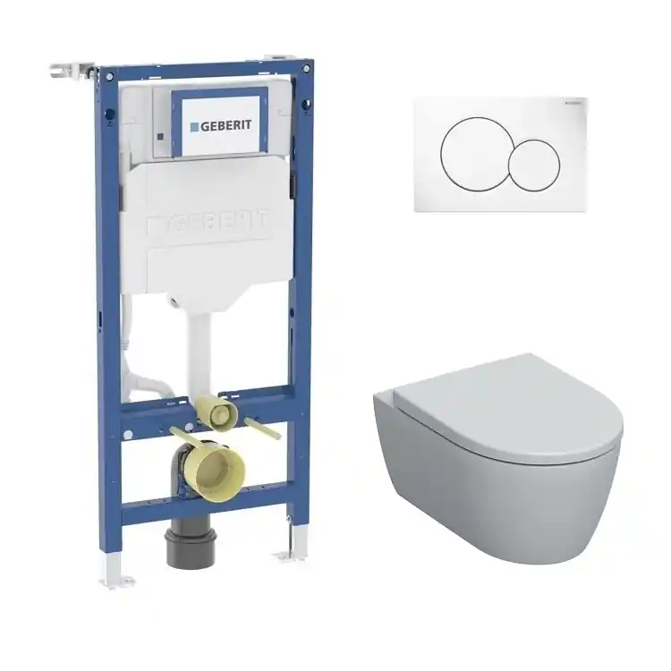Geberit Duofix Inbouwreservoir UP320 – Inclusief Wandmontageset Op = Op