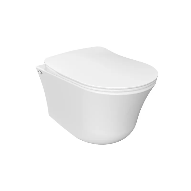 Creavit Nora Hangtoilet Randloos met Bidet – Wandcloset met Tornado Flush – Glanzend Wit Superprijs