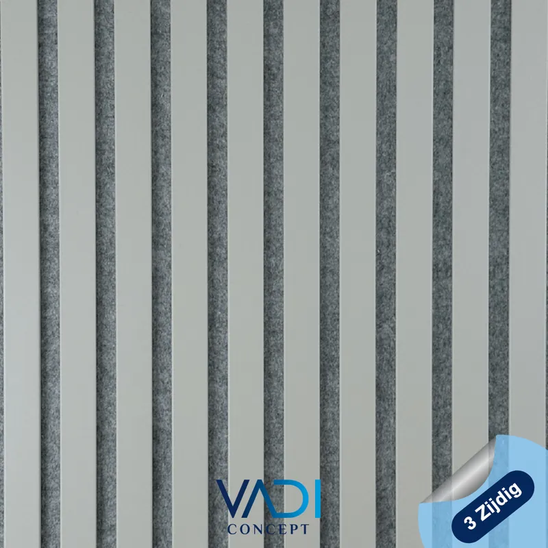 Akoestisch Wandpaneel – 60×240 cm – 3 Zijdig – 13 mm, PREMIUM – Y26 – BEIGE (Grijs Vilt) Tijdelijk Beschikbaar