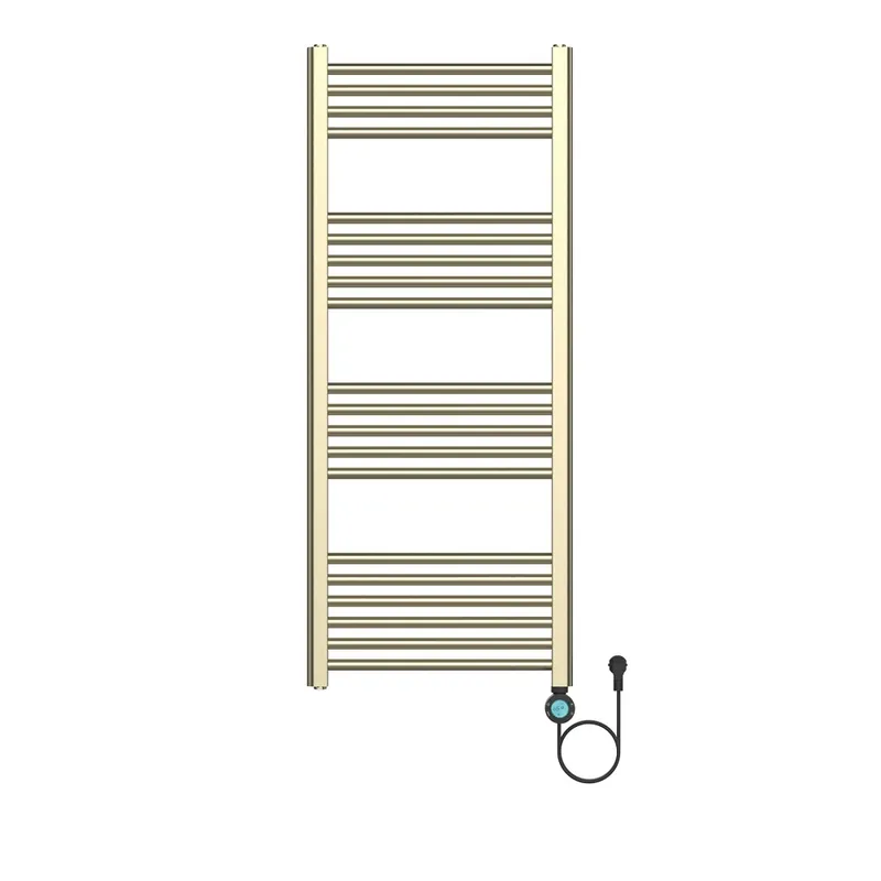 Elektrische Handdoekdroger Smart WiFi Geborsteld Koper – 120×50 cm – 700W – Digitale Programmeerbare Thermostaat – Rechts Aansluiting Rechtstreeks Van De Fabrikant