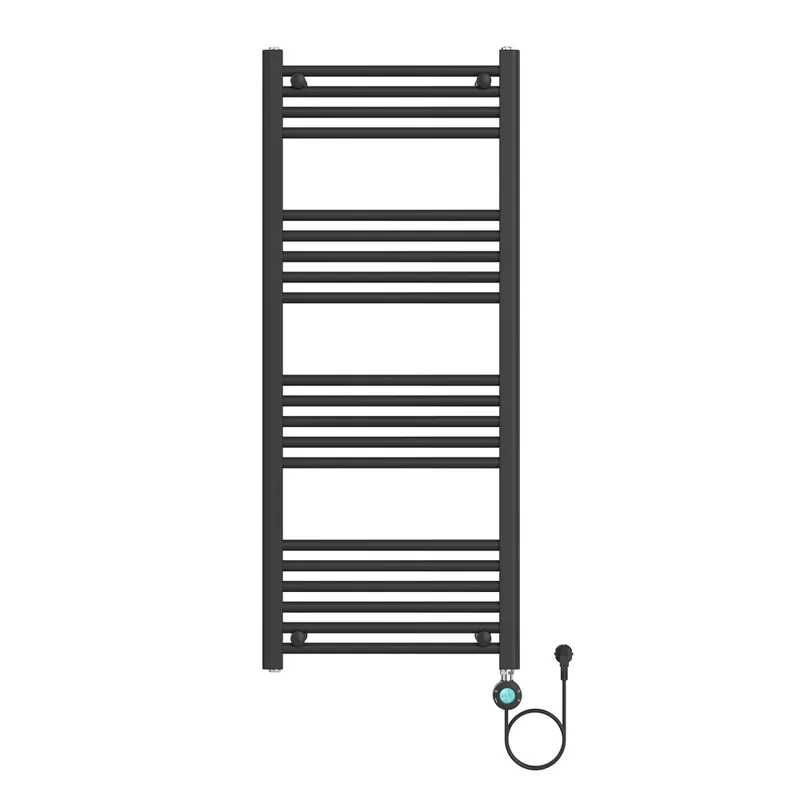 Seizoensaanbieding Elektrische Handdoekdroger Smart WiFi Geborsteld Koper – 120×50 cm – 700W – Digitale Programmeerbare Thermostaat – Rechts Aansluiting