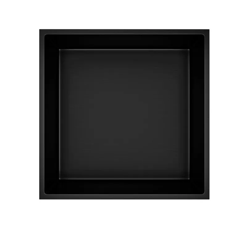 Lage Prijs CURVY Gebogen Inloopdouche met Handdoekhouder – 8 mm Veiligheidsglas – Anti-Kalk – Omkeerbaar – 100×200 cm – Grijs Rookglas – Mat Zwart