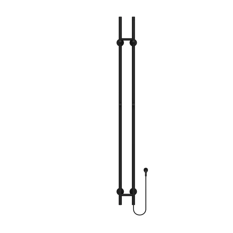 Elektrische Dubbele Staafhanddoekdroger – Gunmetal – Met Digitale, Programmeerbare Thermostaat – 120W – 150 cm Betrouwbaar