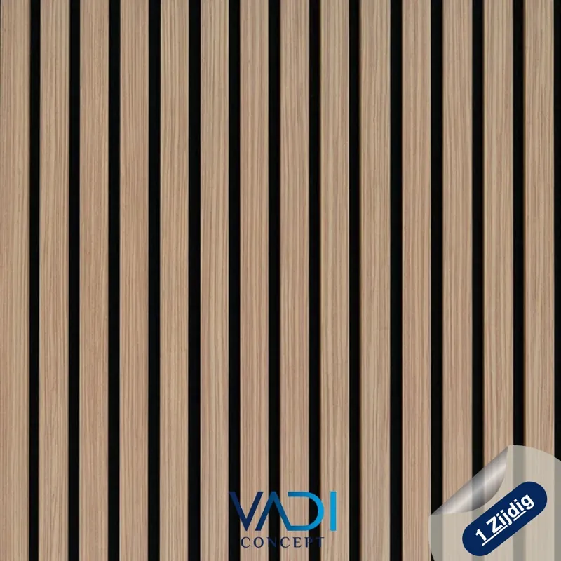 Voordeelprijs Akoestisch Wandpaneel – 60×240 cm – 3 Zijdig – 13 mm, ELEGANT – 455 – ZEBRANO EIKEN