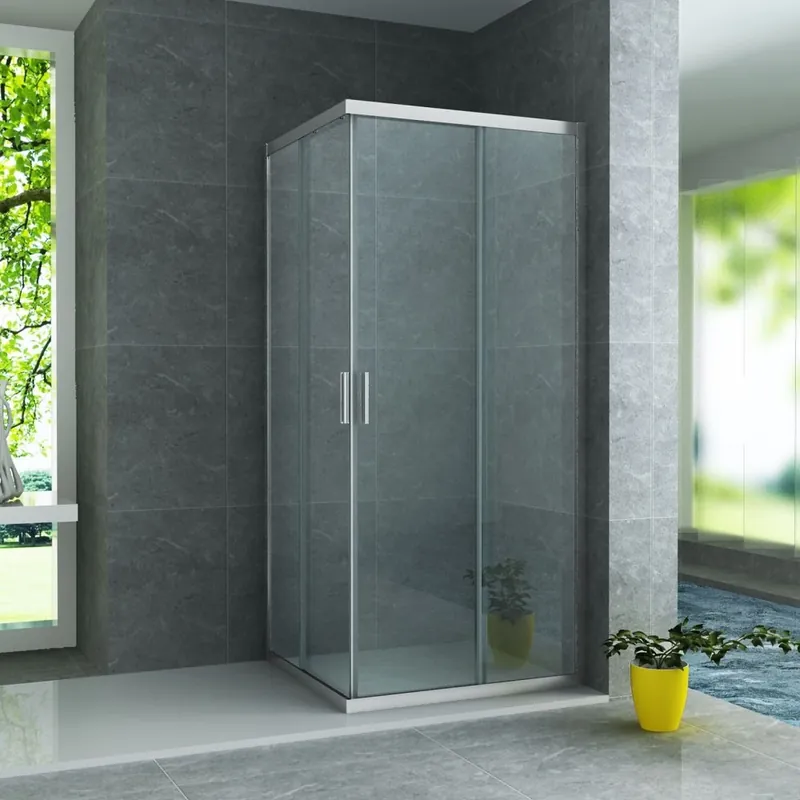 Snelle Levering Vierkante Acryl Douchebak 80×80 cm – Slim 4 cm – Glanzend Wit