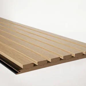 Hete Deal MDF Lamel Wandpaneel – Y26 BEIGE DUBBELE KLEUR – 30×280 cm