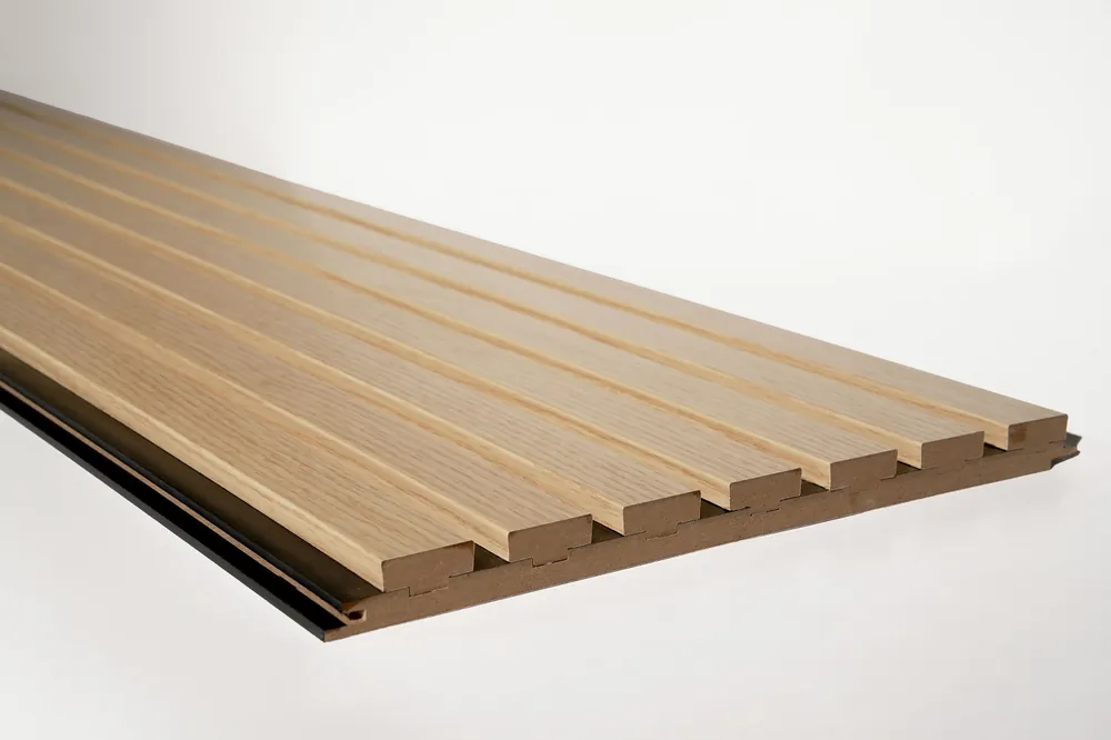 Hete Deal MDF Lamel Wandpaneel – Y26 BEIGE DUBBELE KLEUR – 30×280 cm