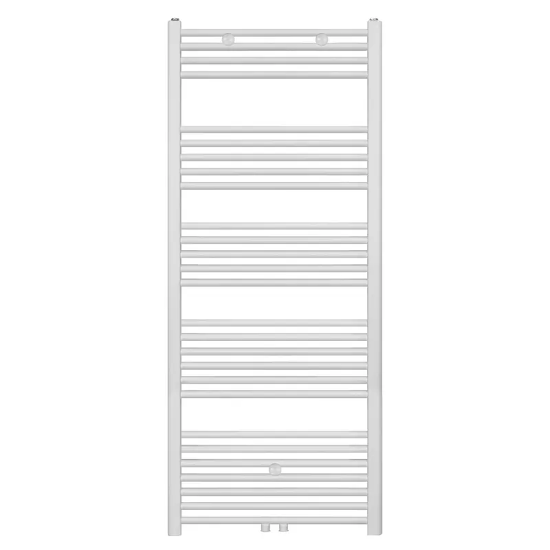 Design Thermostatische Radiatorkraan Middenaansluiting – Geschikt voor Muur en Vloeraansluiting – Mat Wit Direct Verzonden