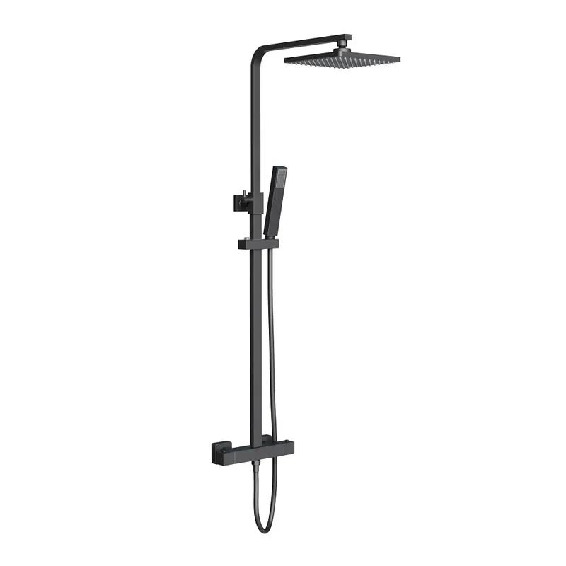 Gereduceerde Prijs Madison Luxe Composiet Douchebak – 100x100x3 cm – Mat Zwart Antislip