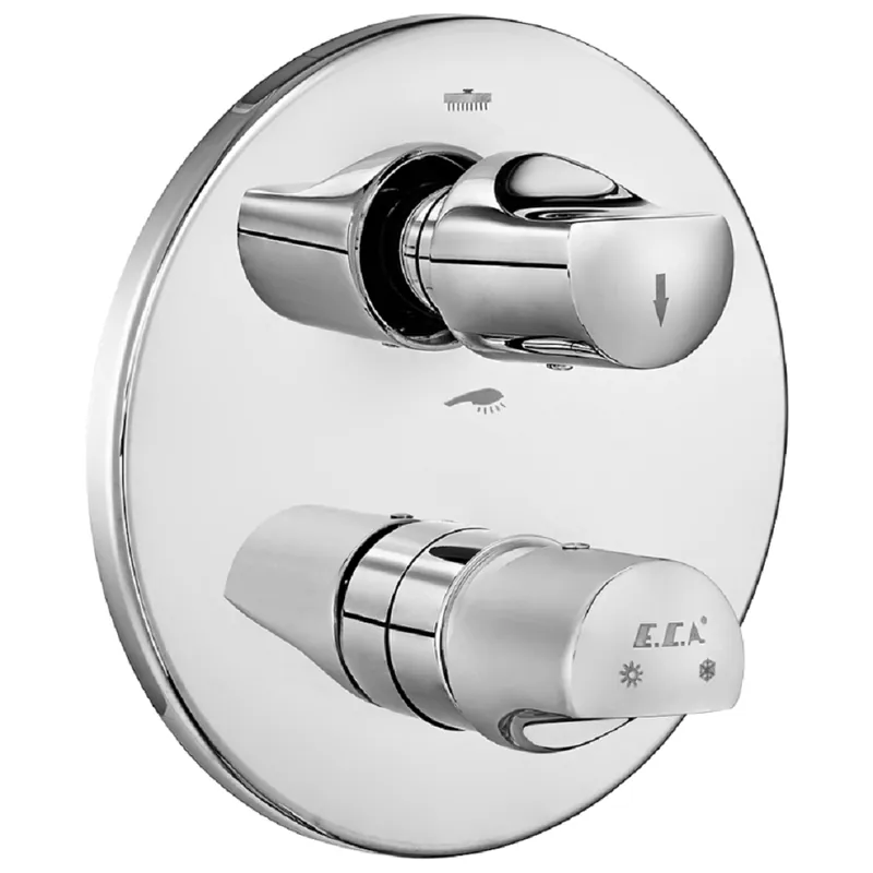 E.C.A. Myra Inbouwdoucheset – Met Wandarm en Regendouche Ø 25 cm – 2-weg Omstelling – Chroom Bestseller