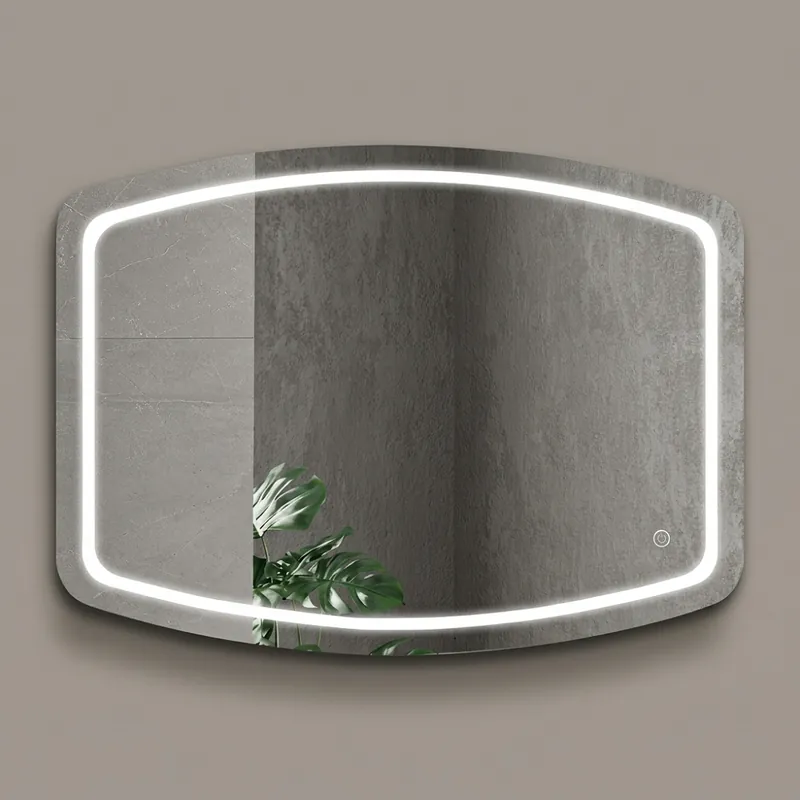 Actieprijs ROSALINE 90 cm Mat Zwart Badkamermeubel Set met LED Spiegelkast & Kolomkast – Compleet Hangend Badkamermeubel met Glas Wastafel