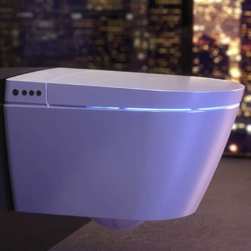 VitrA V-Care Basic Douche WC – Hangtoilet met Bidetfunctie en Verwarmde Toiletzitting Nieuw