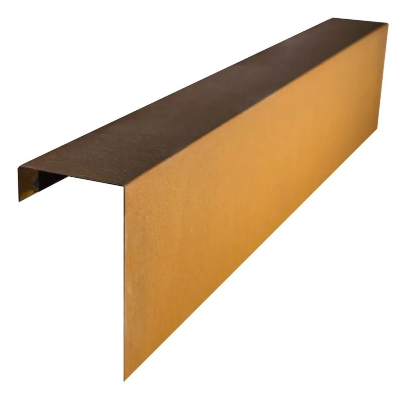 Tijdelijk Beschikbaar Corten Overzetstuk 1500x300x120mm